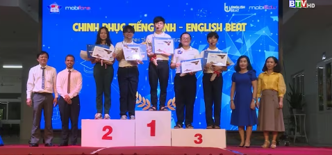 Nguyễn Lê Phong học sinh trường THPT Tánh Linh đoạt giải nhất cuộc thi tiếng Anh - English Beat
